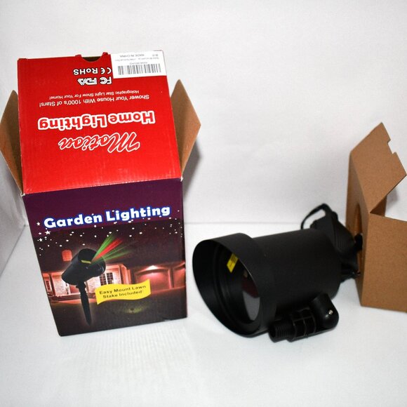 Outdoor Motion Laser Lights Projector Christmas Green & Red Lights NWT - Picture 1 of 3
